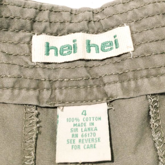 Pre-🖤 Hei Hei Anthro Drawstring Wide Ankle Khakis - Picture 3 of 4